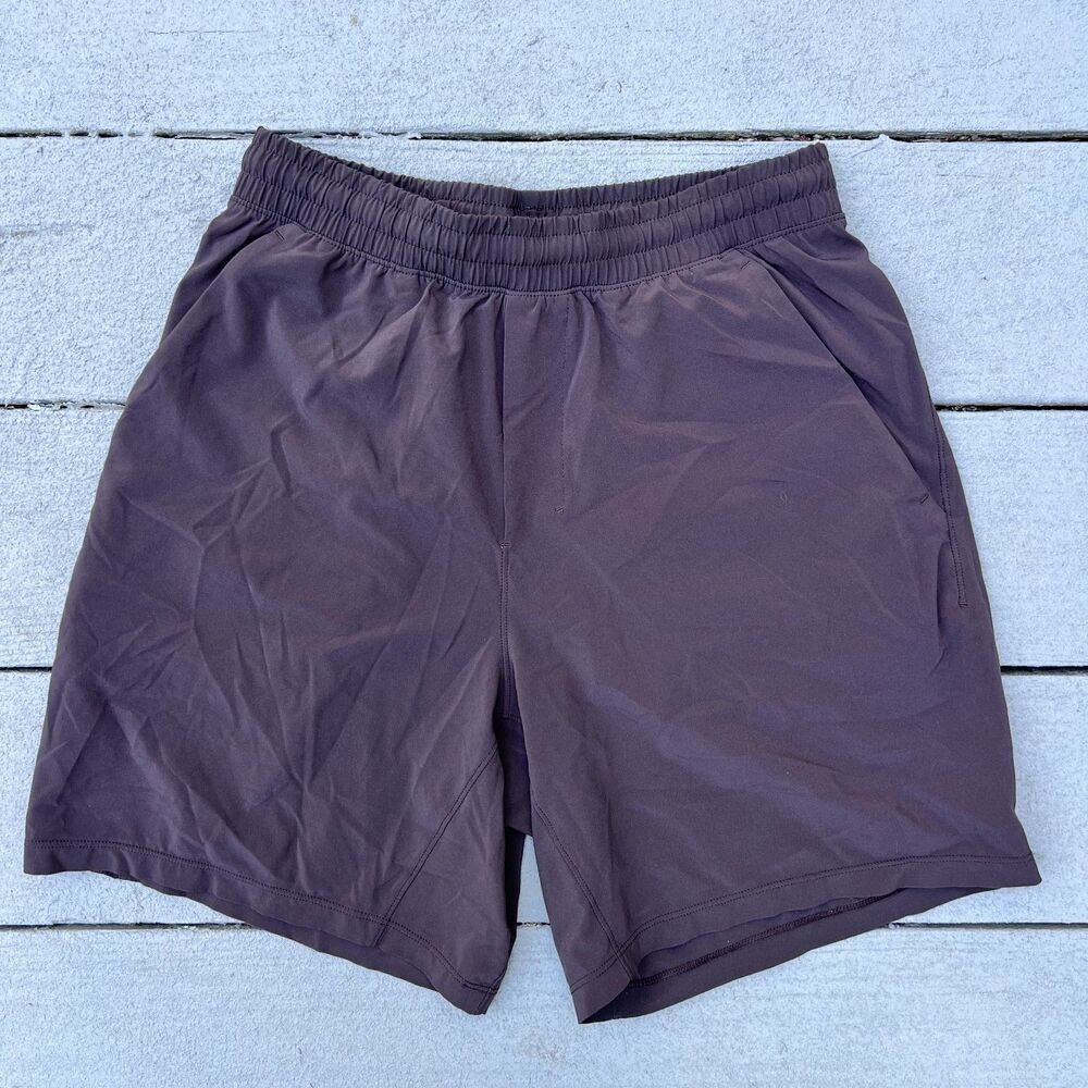 Lululemon Pace Breaker Linerless Shorts Brown Men's-Size S
